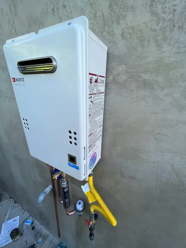 Tankless water heater installation for Town and Country Estates homes